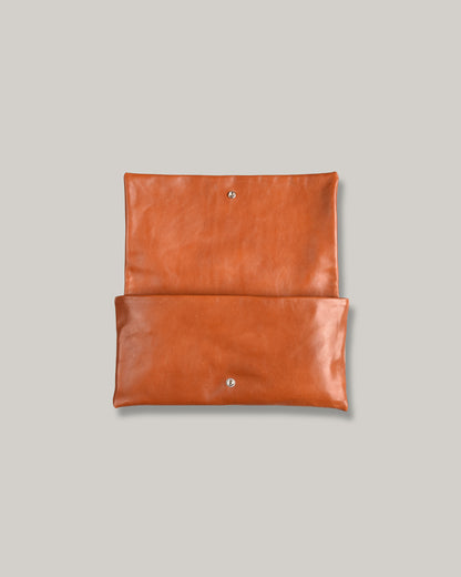 STEVE MONO SOFT LEATHER BAG - LARGE - COGNAC