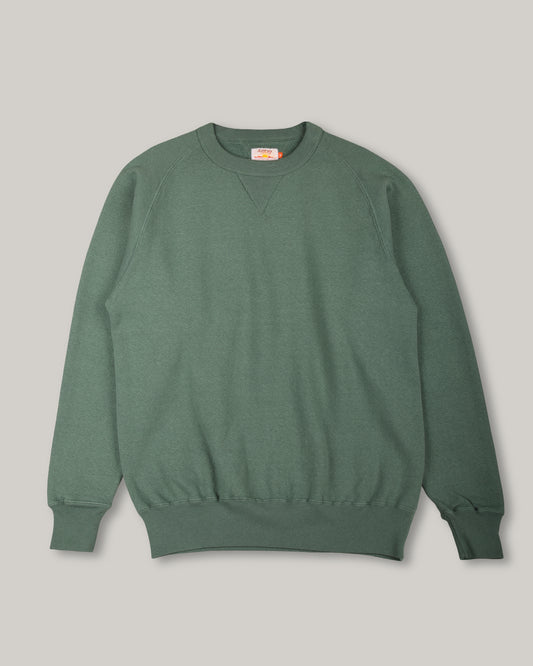 SUNRAY SPORTSWEAR PUAMANA RAGLAN CREW NECK - SAGEBRUSH GREEN