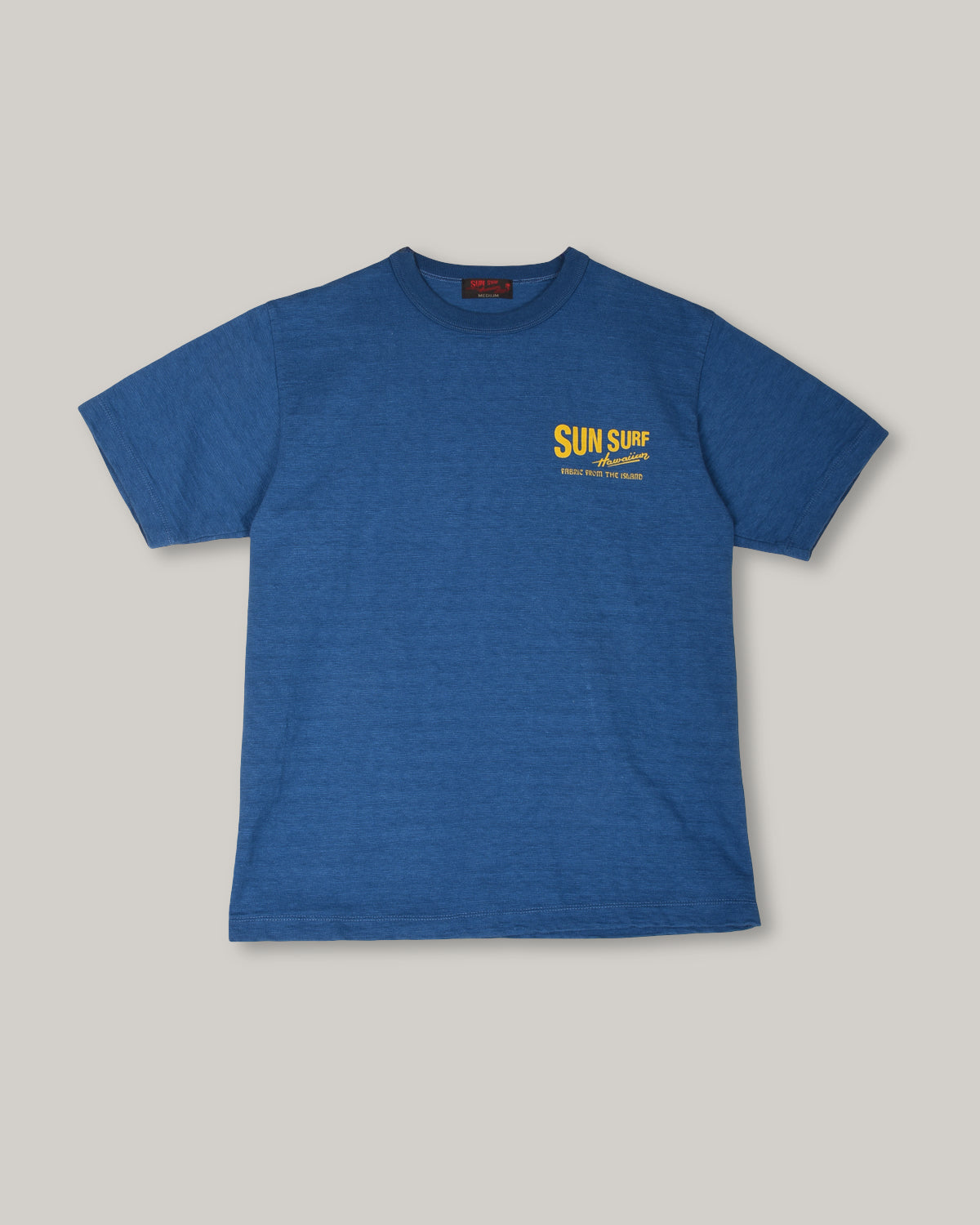 SUN SURF SLUB YARN TEE 'FRESH ISLAND CHICKEN' - NAVY