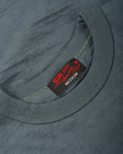 SUN SURF SLUB YARN TEE 'FRESH ISLAND CHICKEN' - BLACK