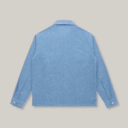 KNICKERBOCKER SERVICE DENIM SHIRT - LIGHT WASH INDIGO