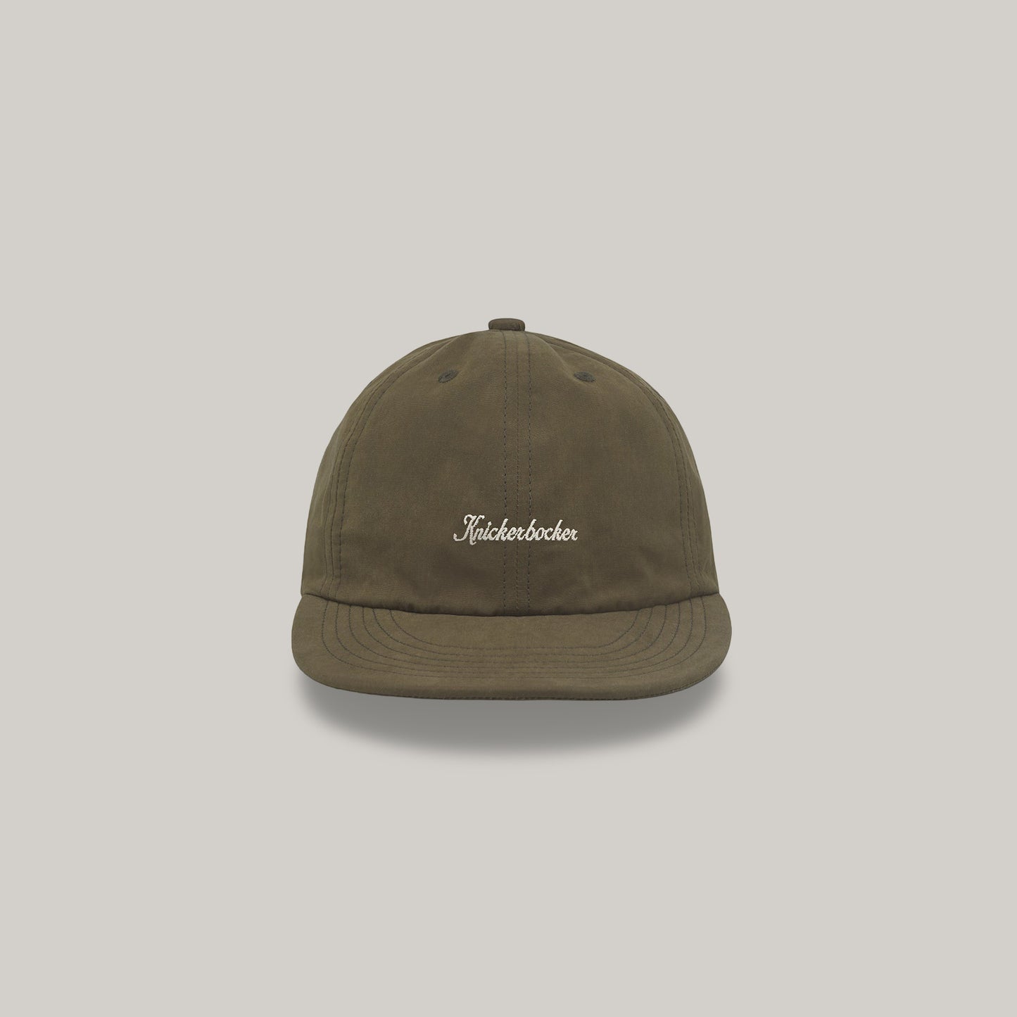 KNICKERBOCKER SERVICE WAXED COTTON & NYLON CAP - OLIVE