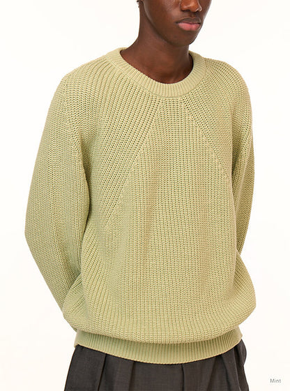 BATONER COTTON SIGNATURE CREW NECK - MINT