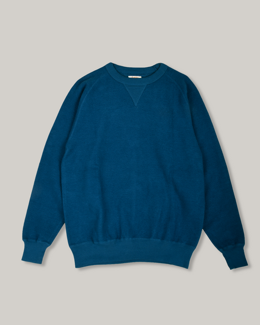 SUNRAY SPORTSWEAR ANAMAUP REVERSE CREW NECK SWEAT - BLUE OPAL