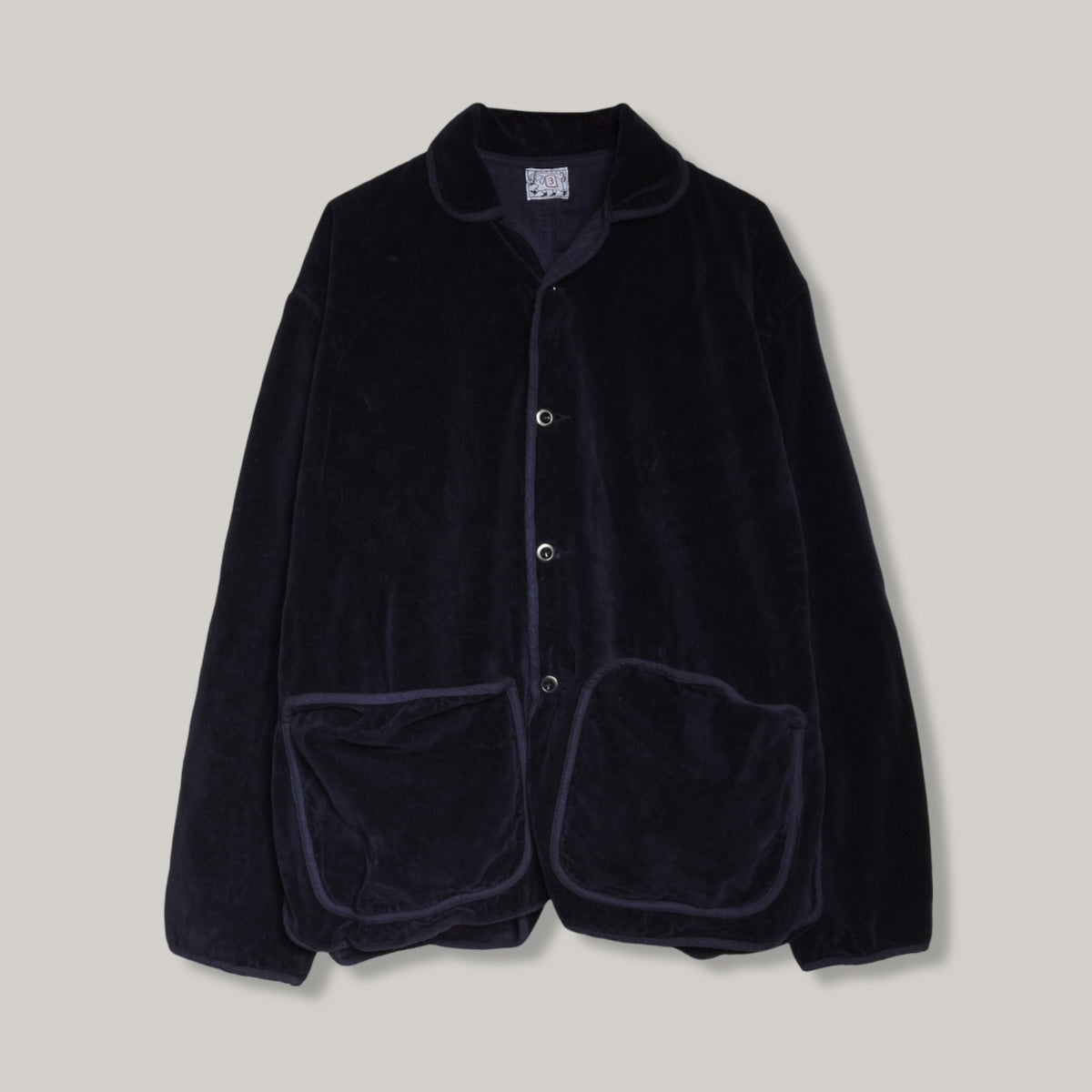 TENDER LOBSTER TAIL JACKET - COTTON VELVET - HADAL BLUE