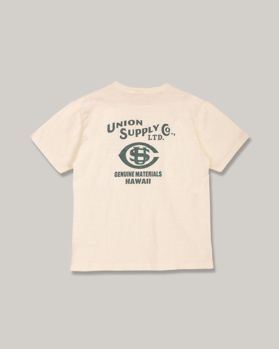 UNION SUPPLY LOGO TEE - OFF WHITE