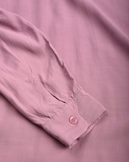 STYLE EYES SADDLE STITCH L/S RAYON BOWLING SHIRT - PURPLE