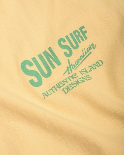 SUN SURF SURF RIDER'S SPORTSWEAR T-SHIRT - YELLOW
