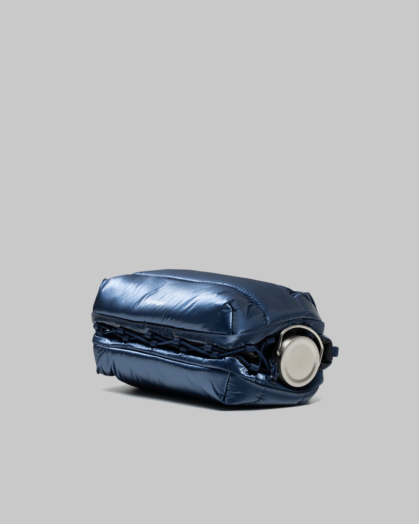 TOPOLOGIE BOTTLE SACOCHE LARGE MARINE BLUE METALLIC PUFFER