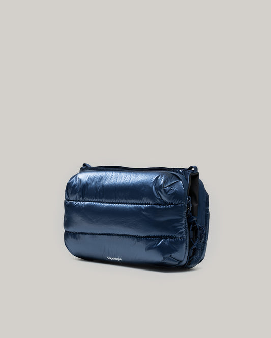 TOPOLOGIE BOTTLE SACOCHE LARGE MARINE BLUE METALLIC PUFFER