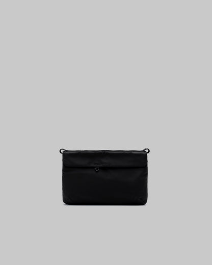TOPOLOGIE FLAT SACOCHE SMALL BLACK TECH SATEEN