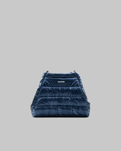 TOPOLOGIE MARCHE TOTE MEDIUM MARINE BLUE METALLIC PUFFER