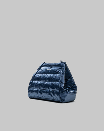 TOPOLOGIE MARCHE TOTE MEDIUM MARINE BLUE METALLIC PUFFER