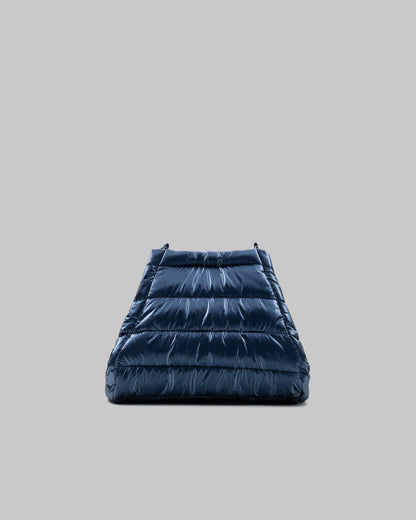 TOPOLOGIE MARCHE TOTE MEDIUM MARINE BLUE METALLIC PUFFER