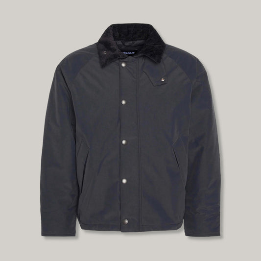 BARBOUR TRANSPORT PADDED CASUAL JACKET - BLACK