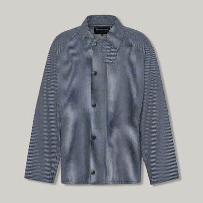 BARBOUR TRANSPORT CASUAL STRIPED JACKET - INDIGO STRIPE