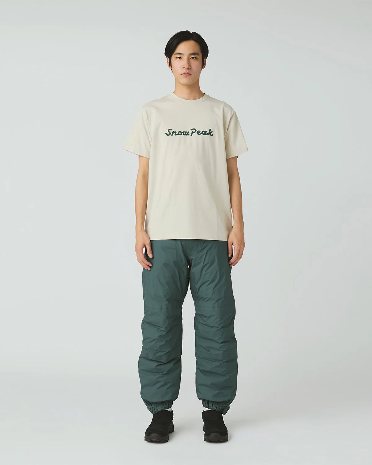 SNOW PEAK TYPOGRAPHY T-SHIRT - IVORY