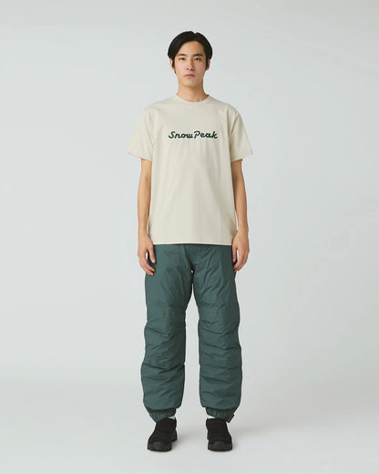 SNOW PEAK TYPOGRAPHY T-SHIRT - IVORY