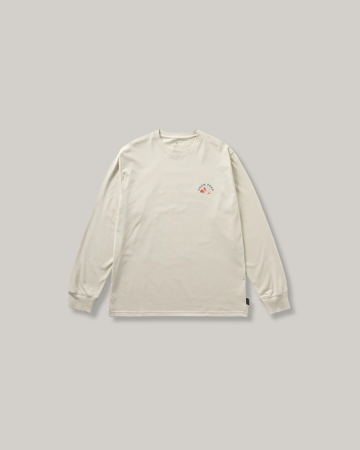 SNOW PEAK LIVING WITH NATURE L/S T-SHIRT - IVORY