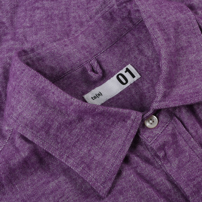 TS(S) CHAMBRAY FLANNEL BAGGY FIT SHIRT - PURPLE