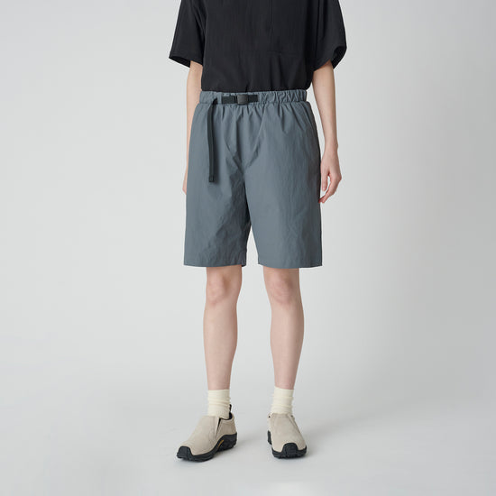 SNOW PEAK NYLON TUSSAH 2WAY SHORTS - GREY