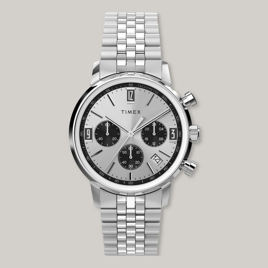 TIMEX MARLIN CHRONOGRAPH TACHYMETER 40MM STAINLESS STEEL BRACELET