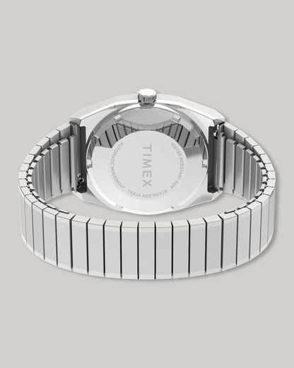 TIMEX® AUTOMATIC 1983 E LINE REISSUE 34MM STAINLESS STEEL EXPANSION BAND WATCH
