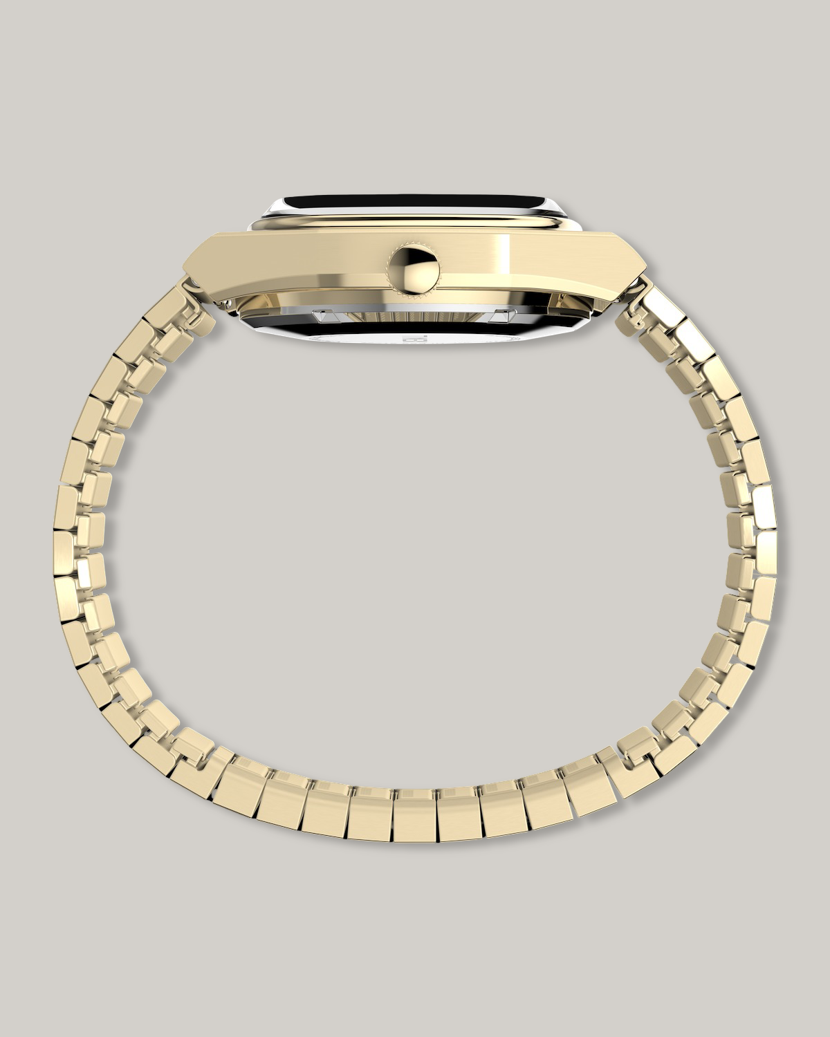 TIMEX® AUTOMATIC 1983 E LINE REISSUE 34MM GOLD-TONE EXPANSION BAND WATCH