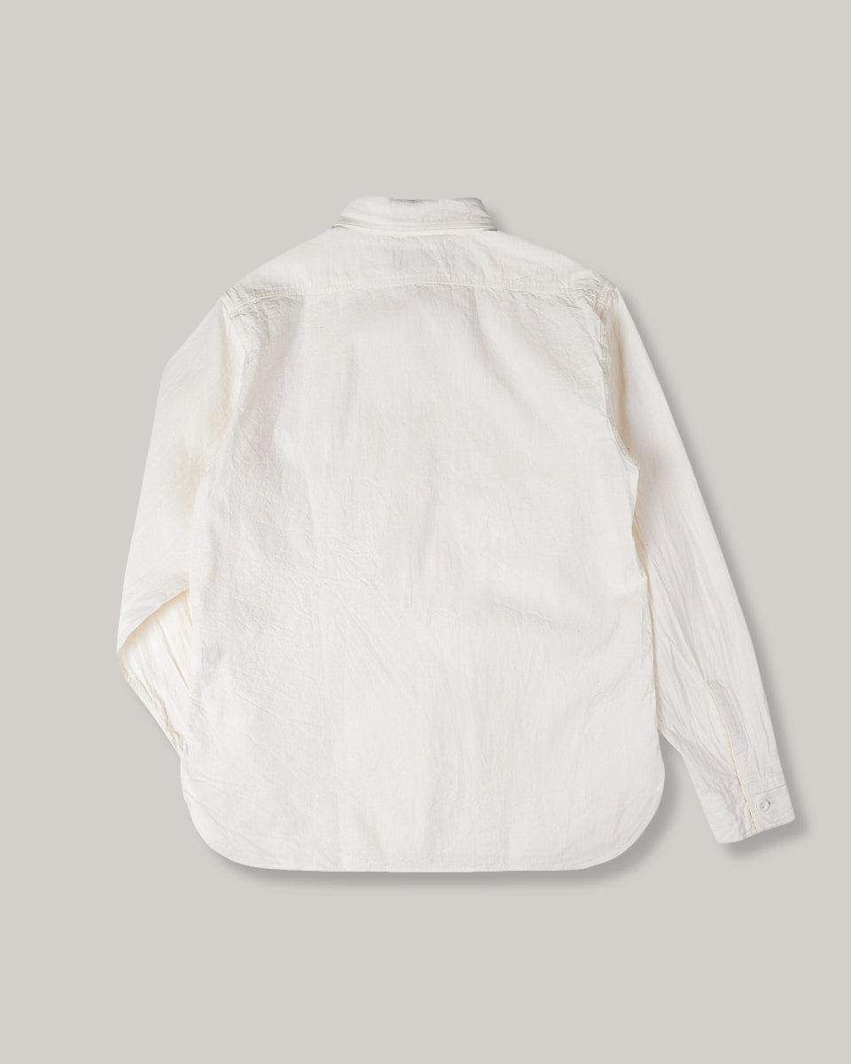 BUZZ RICKSON CHAMBRAY WORK SHIRT - WHITE