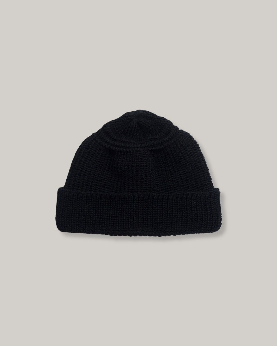 HEIMAT MERINO TRAWLER HAT - BLACK