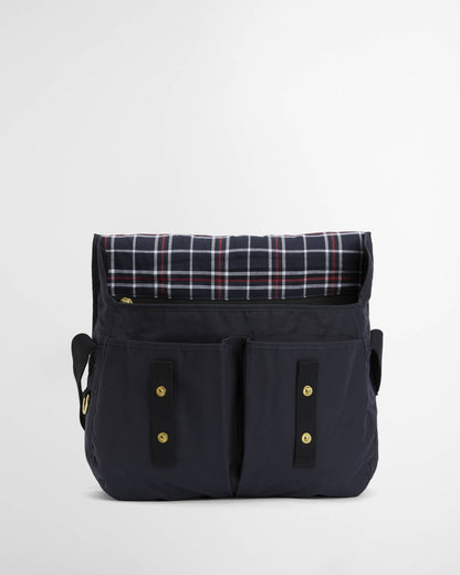 BARBOUR TRANSPORT RIEVER CROSSBODY BAG - NAVY