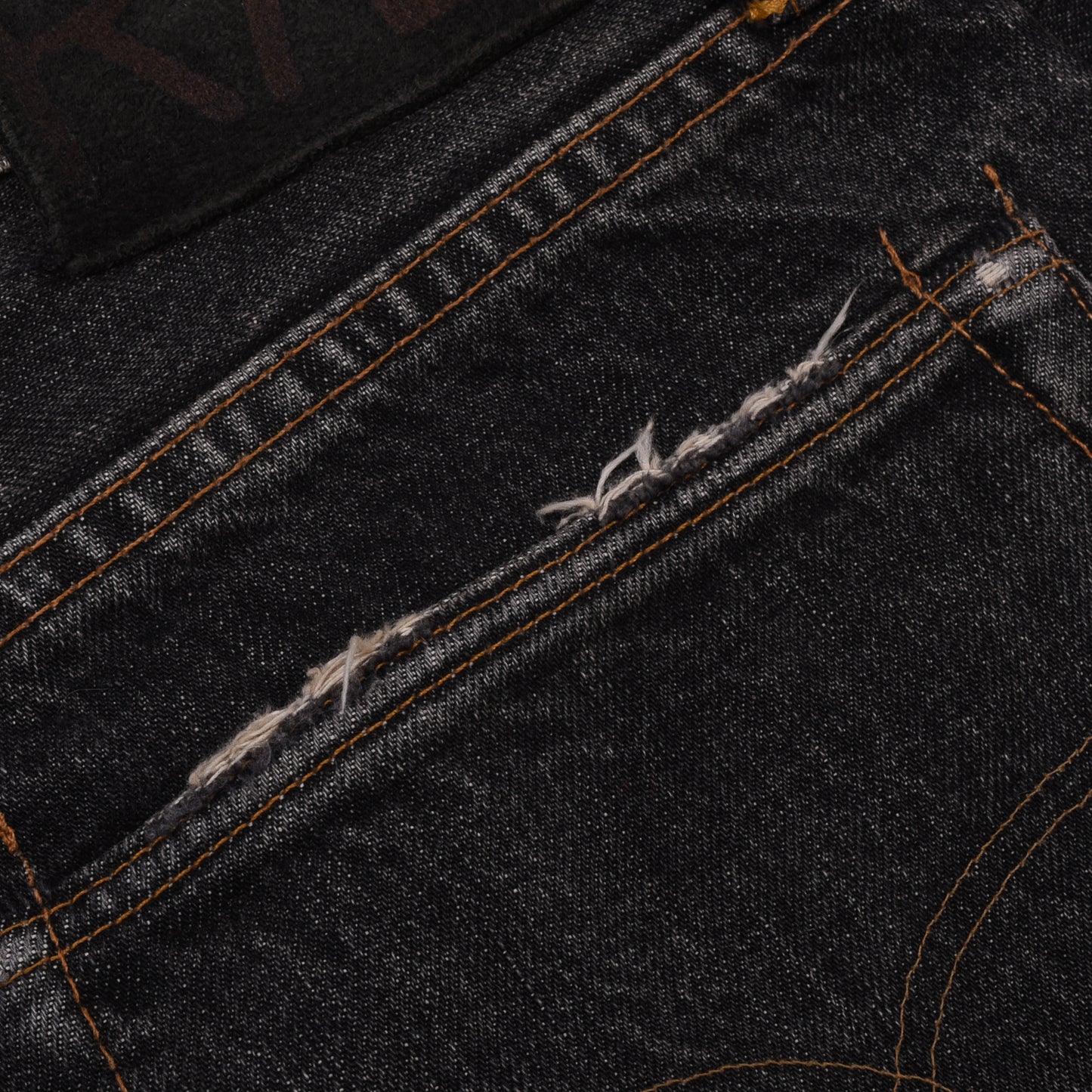USED RRL JEANS - CHARCOAL