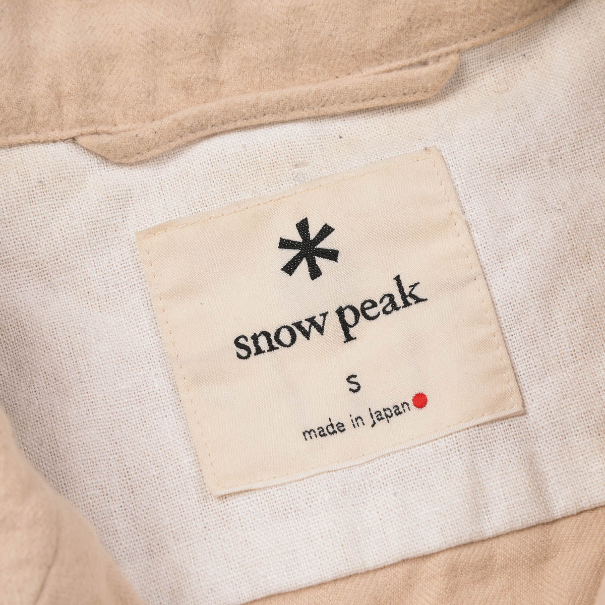 USED SNOW PEAK LS SHIRT - NATURAL