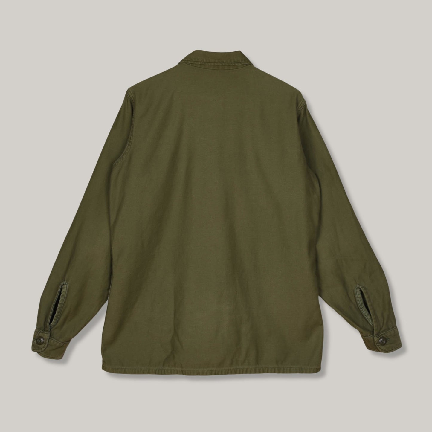 USED ARMY FATIGUE OVERSHIRT - ARMY GREEN