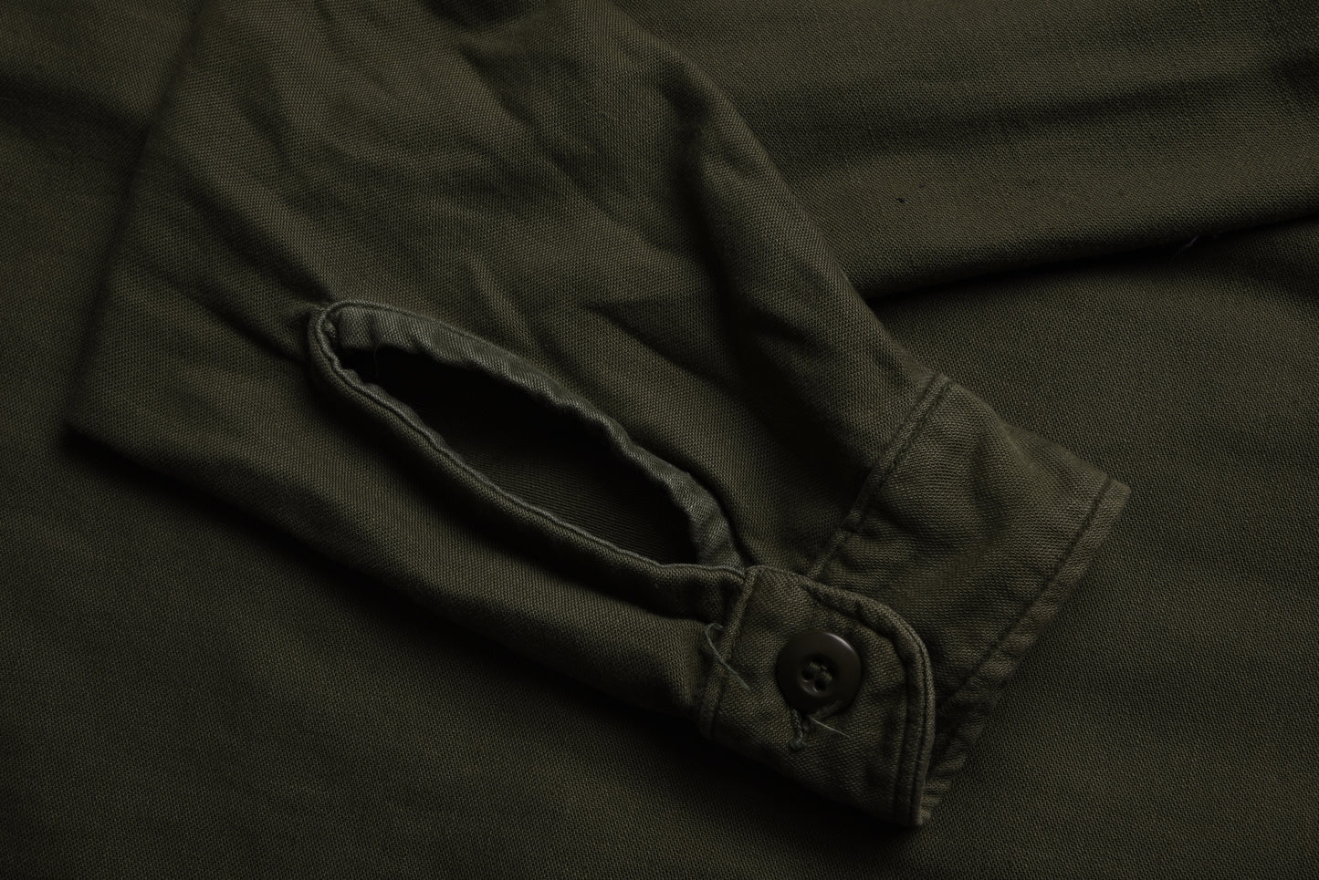 USED ARMY FATIGUE OVERSHIRT - ARMY GREEN
