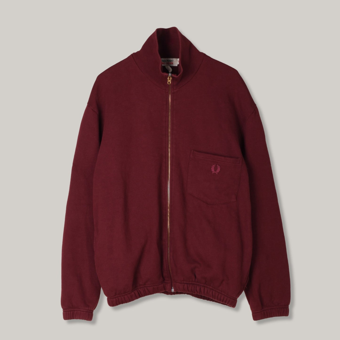USED FRED PERRY x NIGEL CABOURN 1953  ZIP THROUGH TRAINING TOP  - PORT