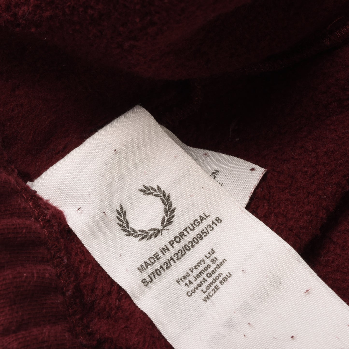USED FRED PERRY x NIGEL CABOURN 1953  ZIP THROUGH TRAINING TOP  - PORT