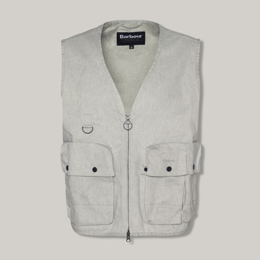 BARBOUR MODIFIED WESTMORLAND VEST - NATURAL