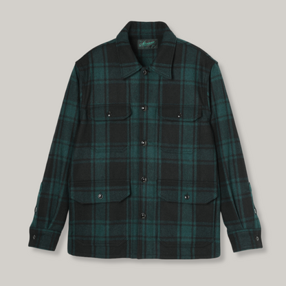 STEVENSON OVERALL CO. WOODLANDER JACKET - GREEN PLAID