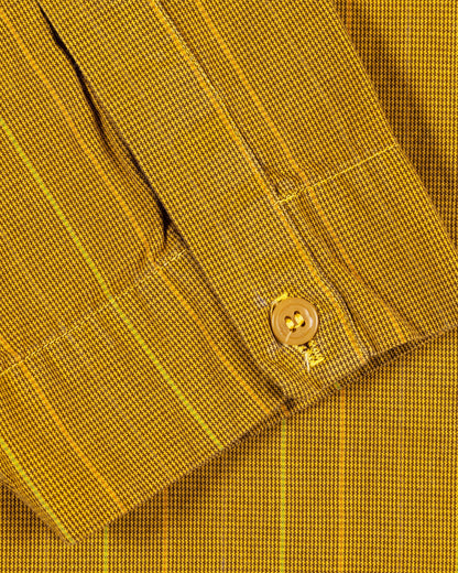 WORKING LULU SHIRT - COTTON DOGTOOTH - LAGOS YELLOW