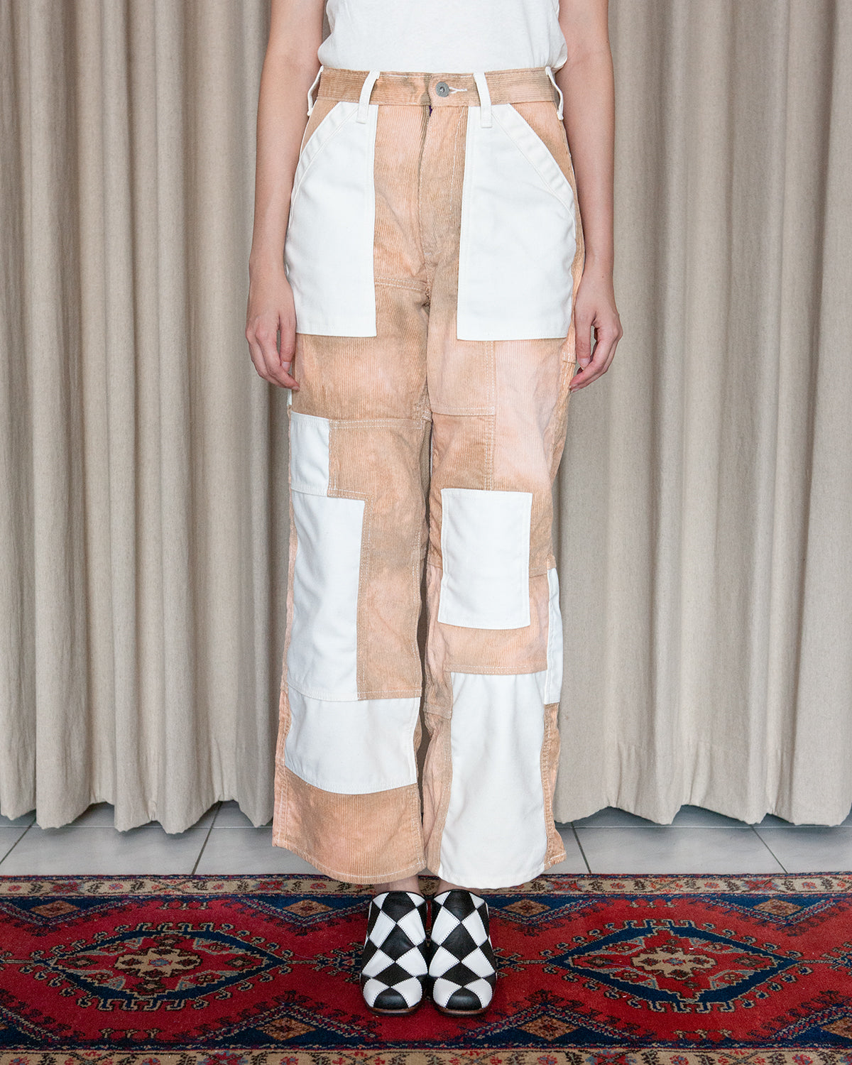 GOOD 'OL WHATS-HER-FACE by W'MENSWEAR FREEDOM FATIGUE TROUSER - CREAM CORDUROY