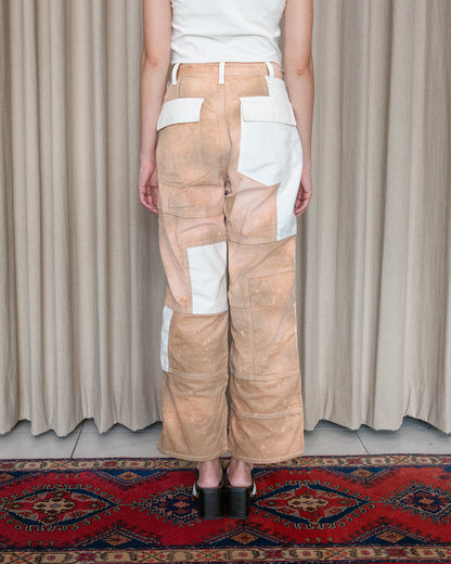 GOOD 'OL WHATS-HER-FACE by W'MENSWEAR FREEDOM FATIGUE TROUSER - CREAM CORDUROY