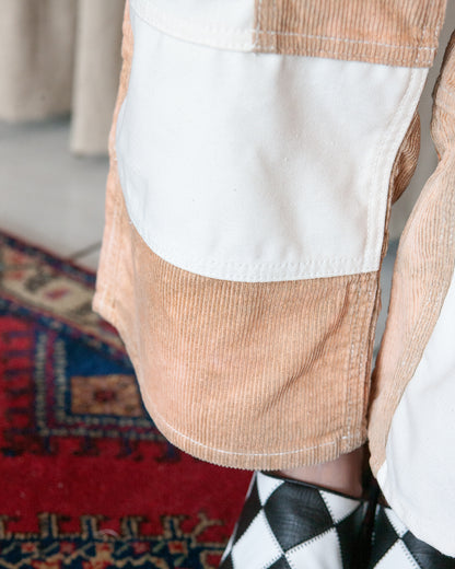 GOOD 'OL WHATS-HER-FACE by W'MENSWEAR FREEDOM FATIGUE TROUSER - CREAM CORDUROY