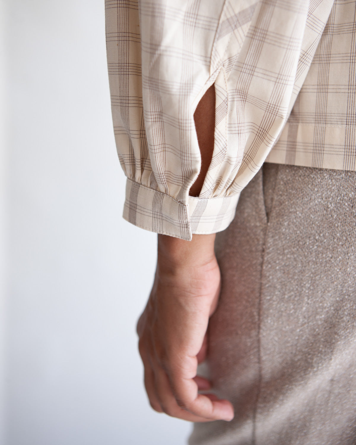 W' MENSWEAR PARA SHIRT - OFF-WHITE