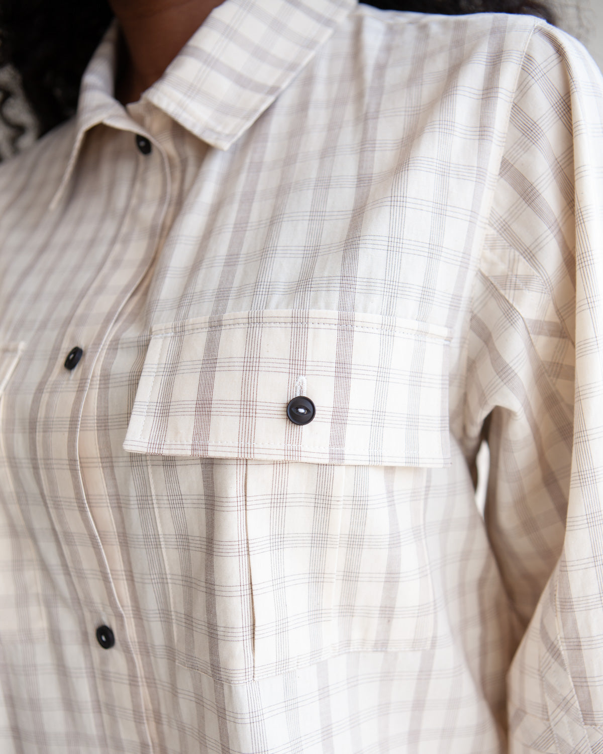 W' MENSWEAR PARA SHIRT - OFF-WHITE