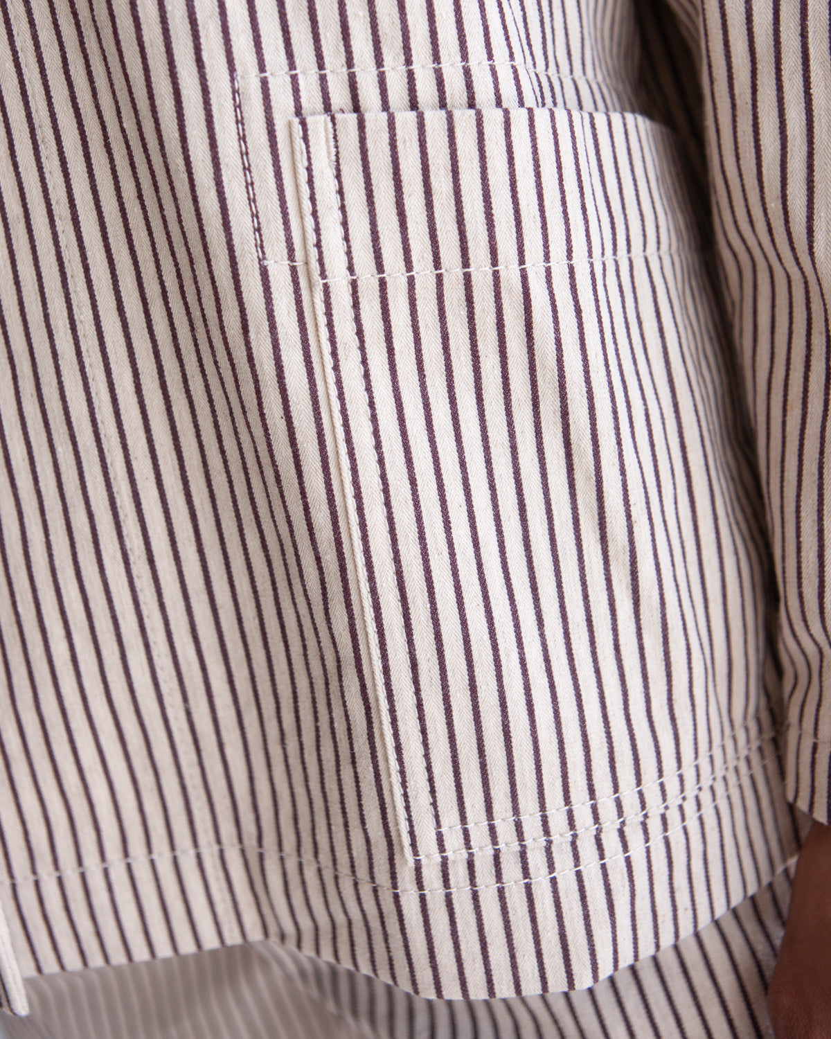 W'MENSWEAR SERVICE BLAZER - BROWN STRIPE