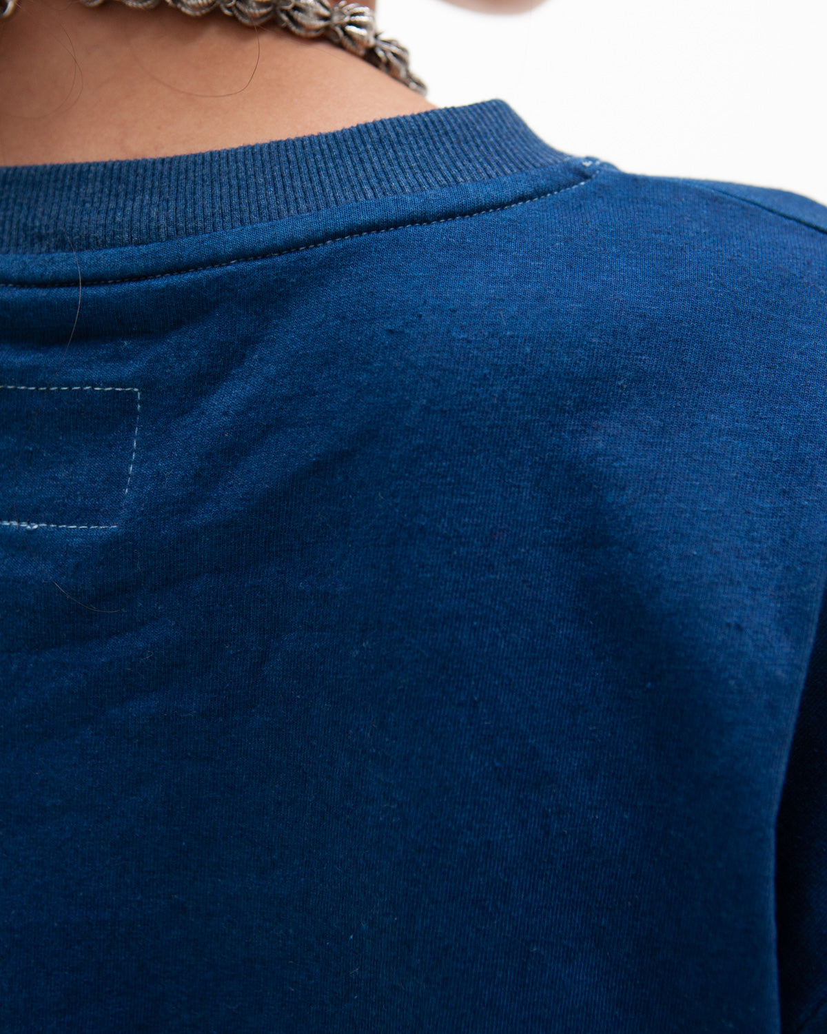 W'MENSWEAR BOWL TEE - INDIGO