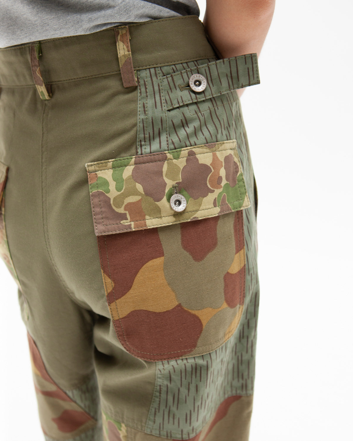 GOOD OL WHATS-HER-FACE BY W'MENSWEAR UNISEX FREEDOM FLIGHT TROUSER - ARMY CAMO