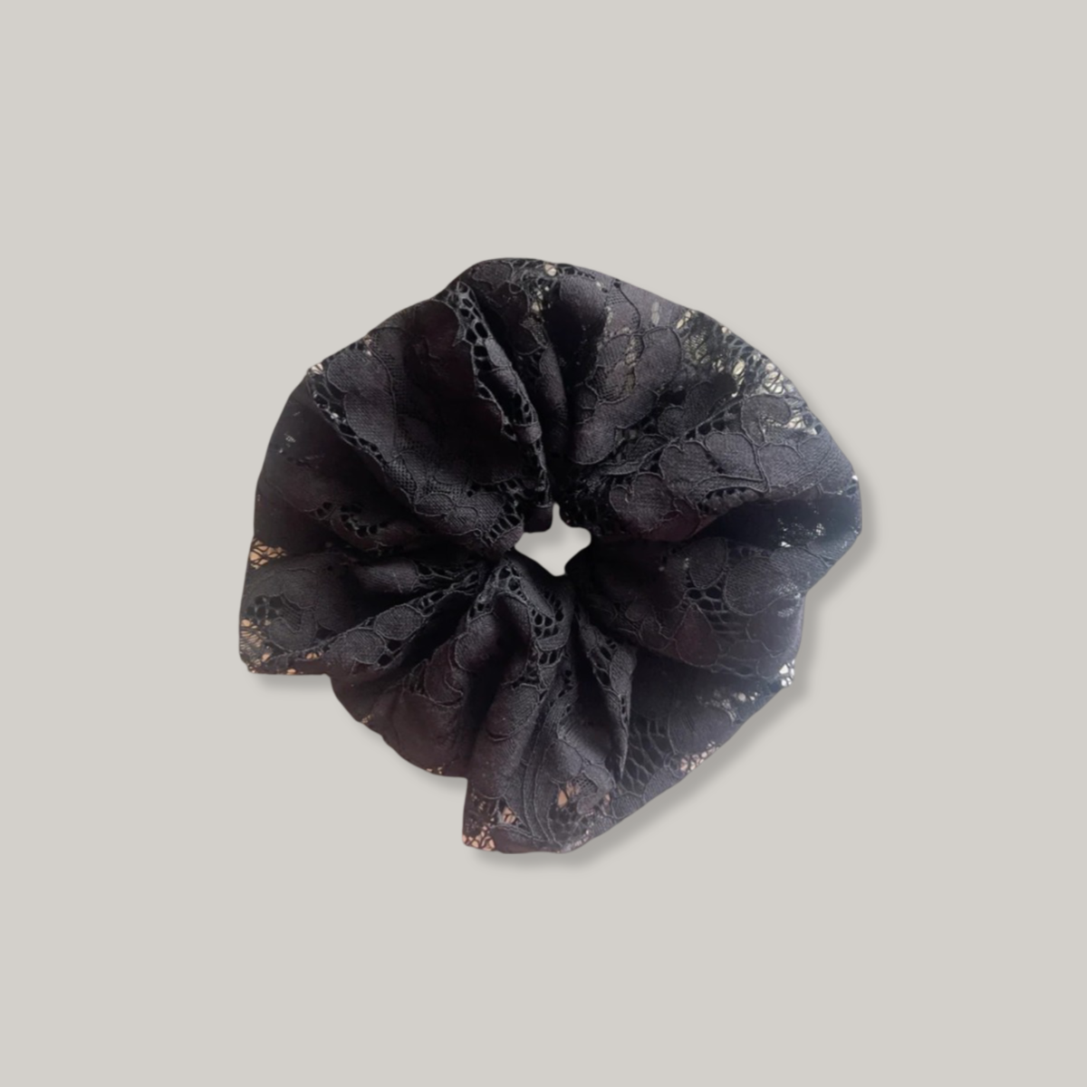 A BRONZE AGE - SPECIALITY SCRUNCHIE - BLACK LANAI LACE