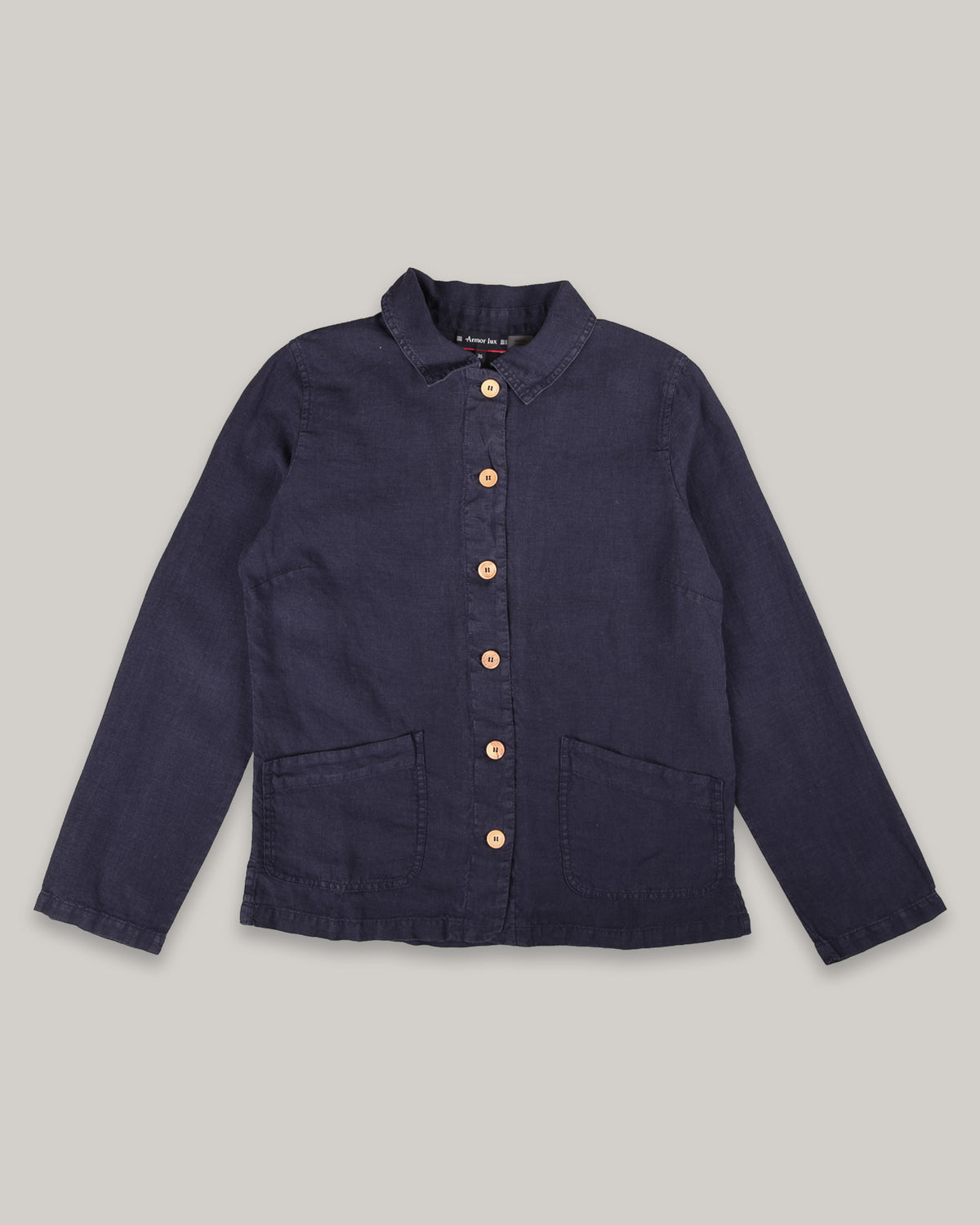 ARMOR LUX WOMEN'S LINEN FISHERMAN JACKET  - SEAL